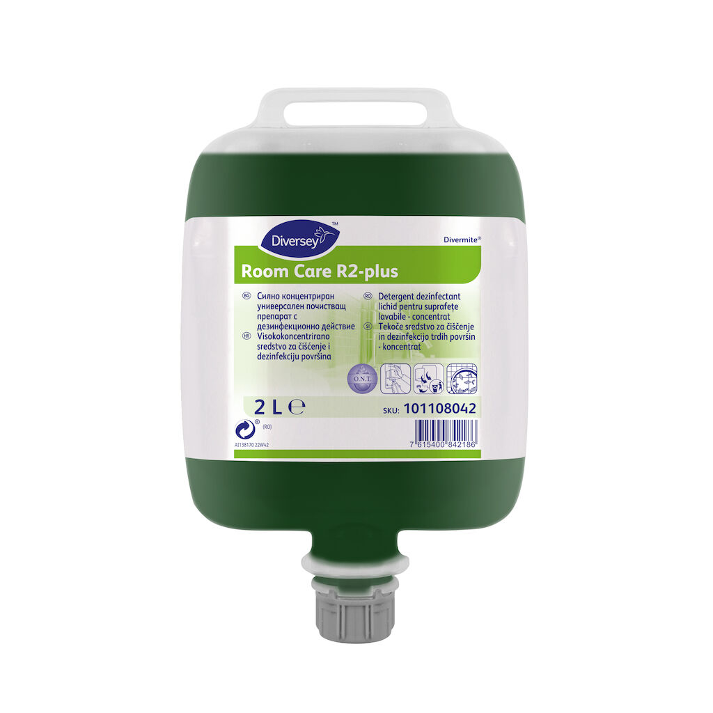 Room Care R2-plus 2x2L - Detergent dezinfectant lichid pentru suprafeţe lavabile - concentrat